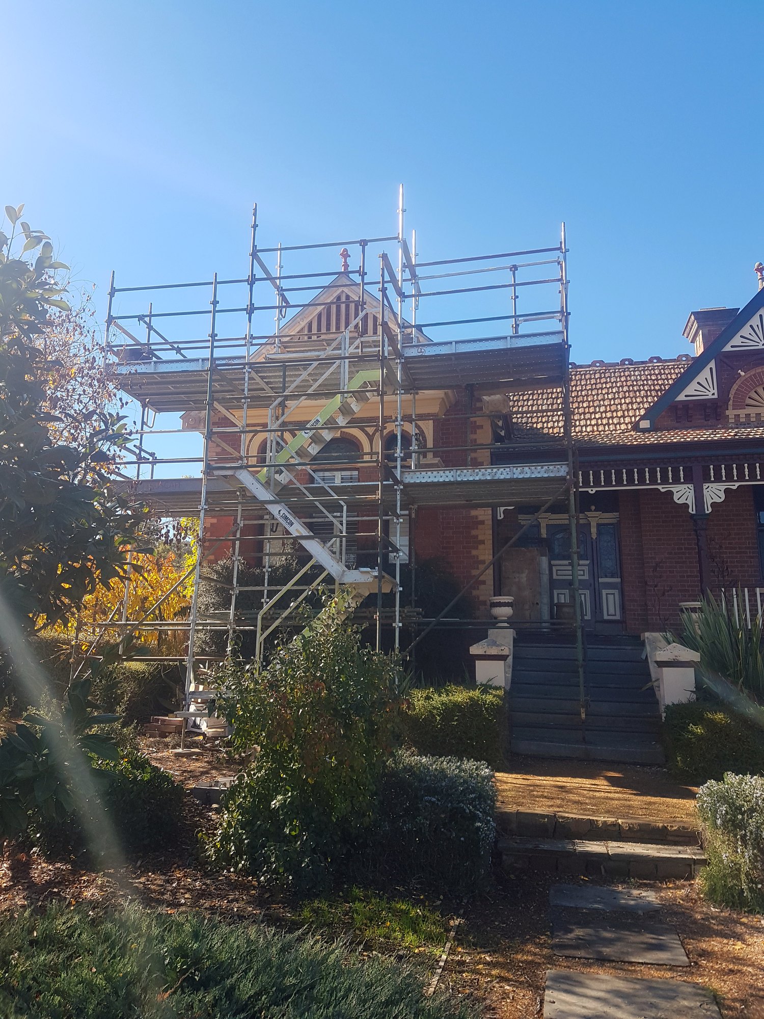Gable one, restoration work, Airlie, Castlemaine