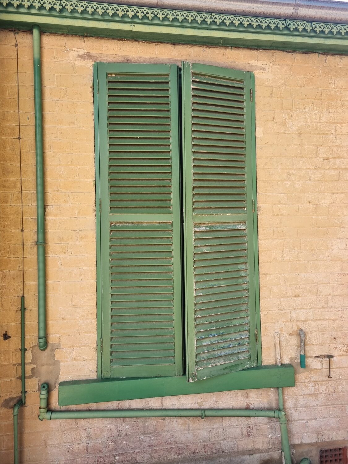 Louvre shutters detail, Buda House, Castlemaine