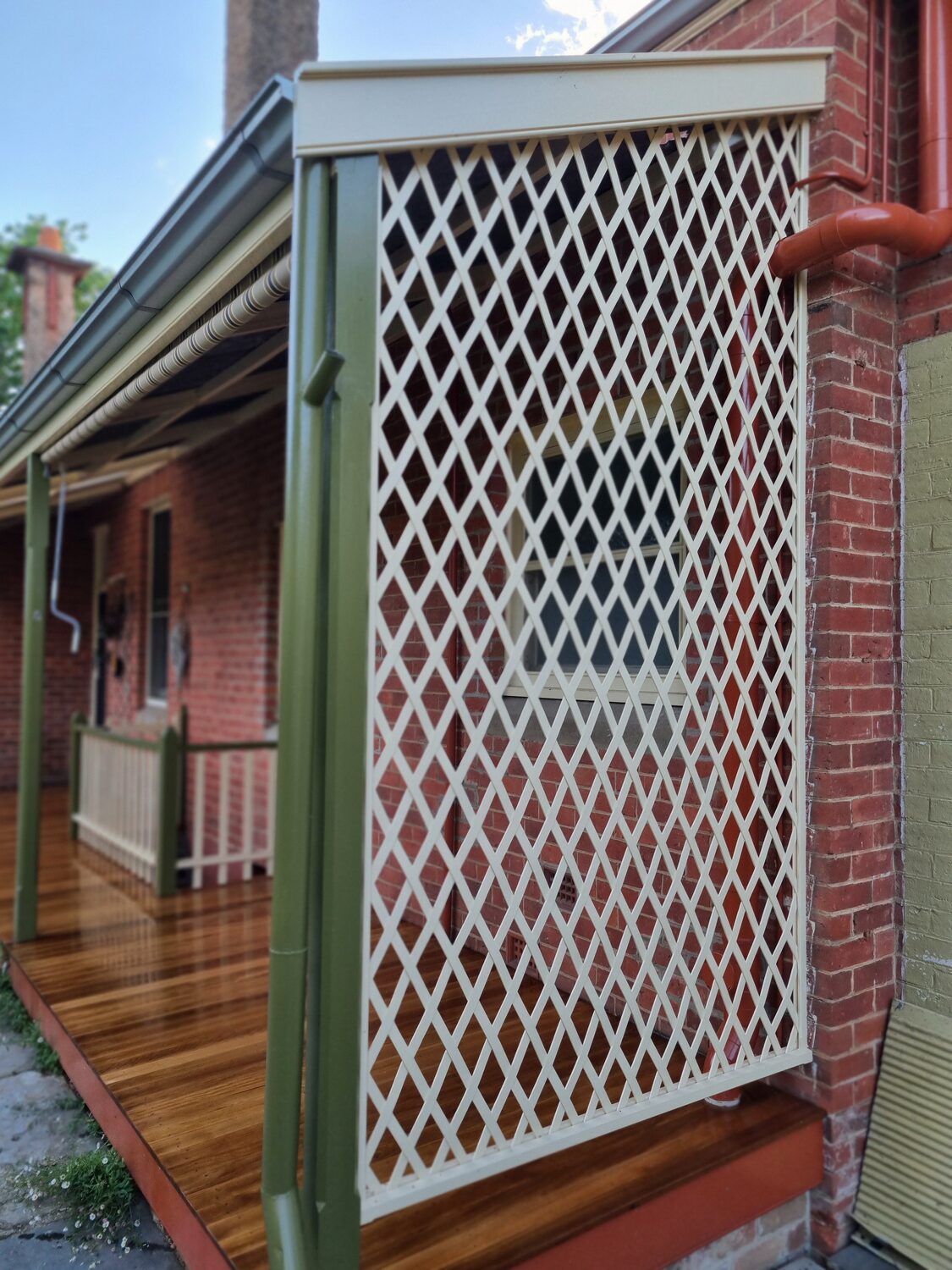 Verandah, restoration work, the Lawson family home, Castlemaine