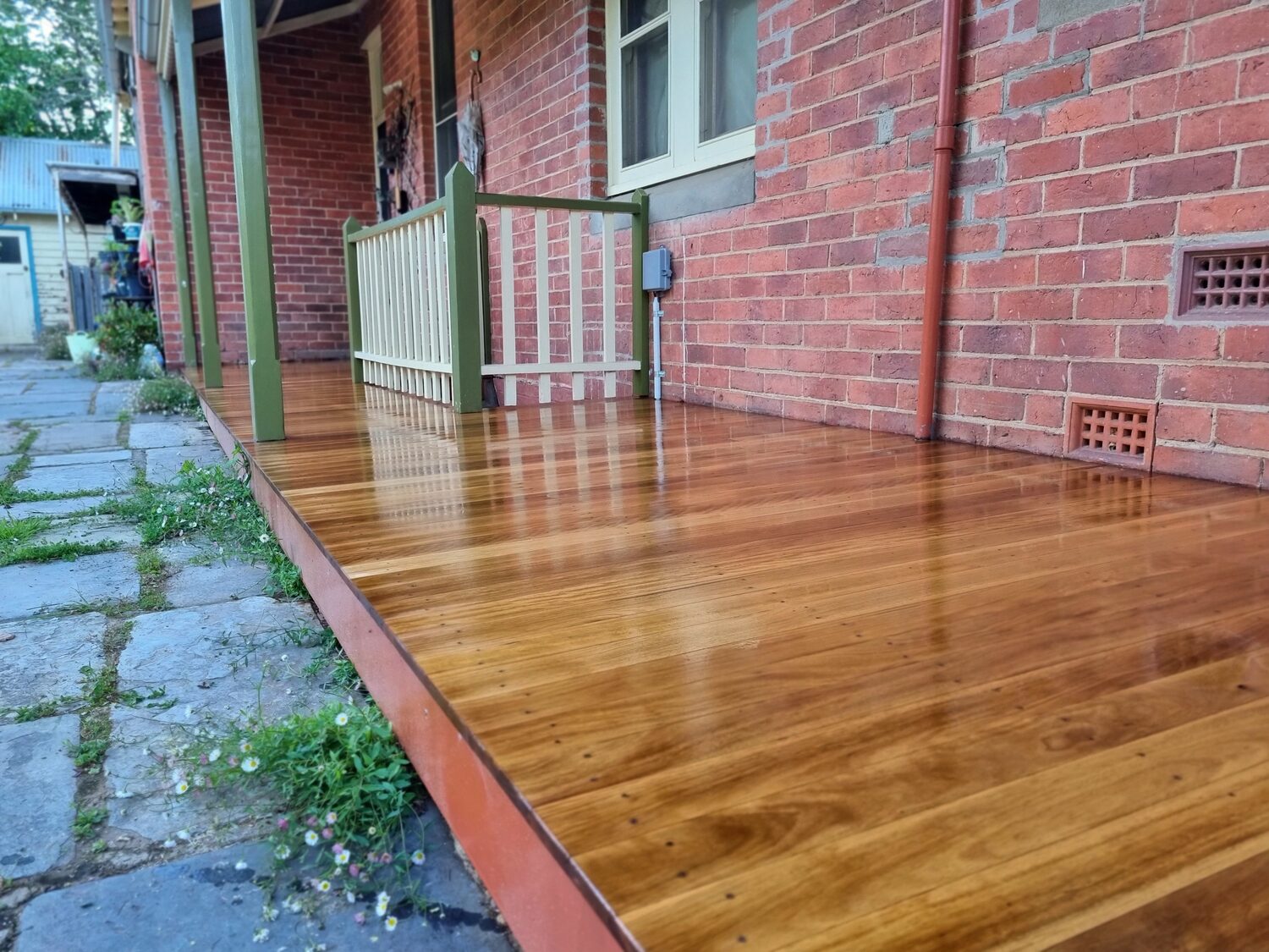 Restored verandah, Lawson