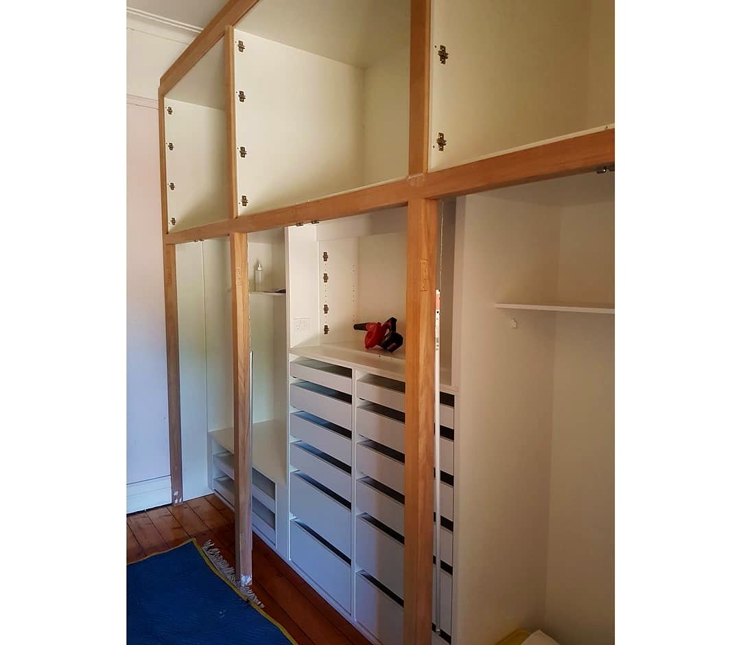 Built-in robes, restoration work, the Lawson family home, Castlemaine