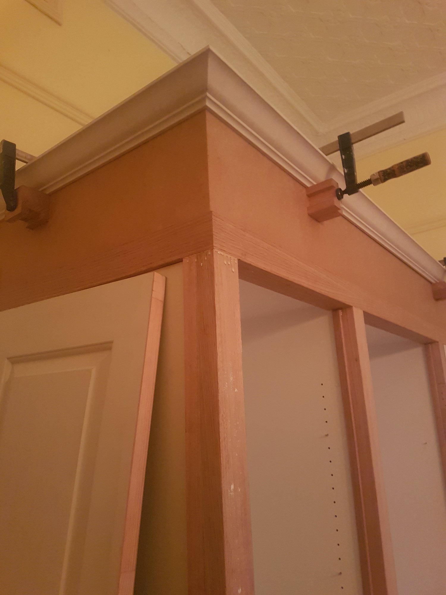 Built-in robes, timber work at the Lawson family home, Castlemaine