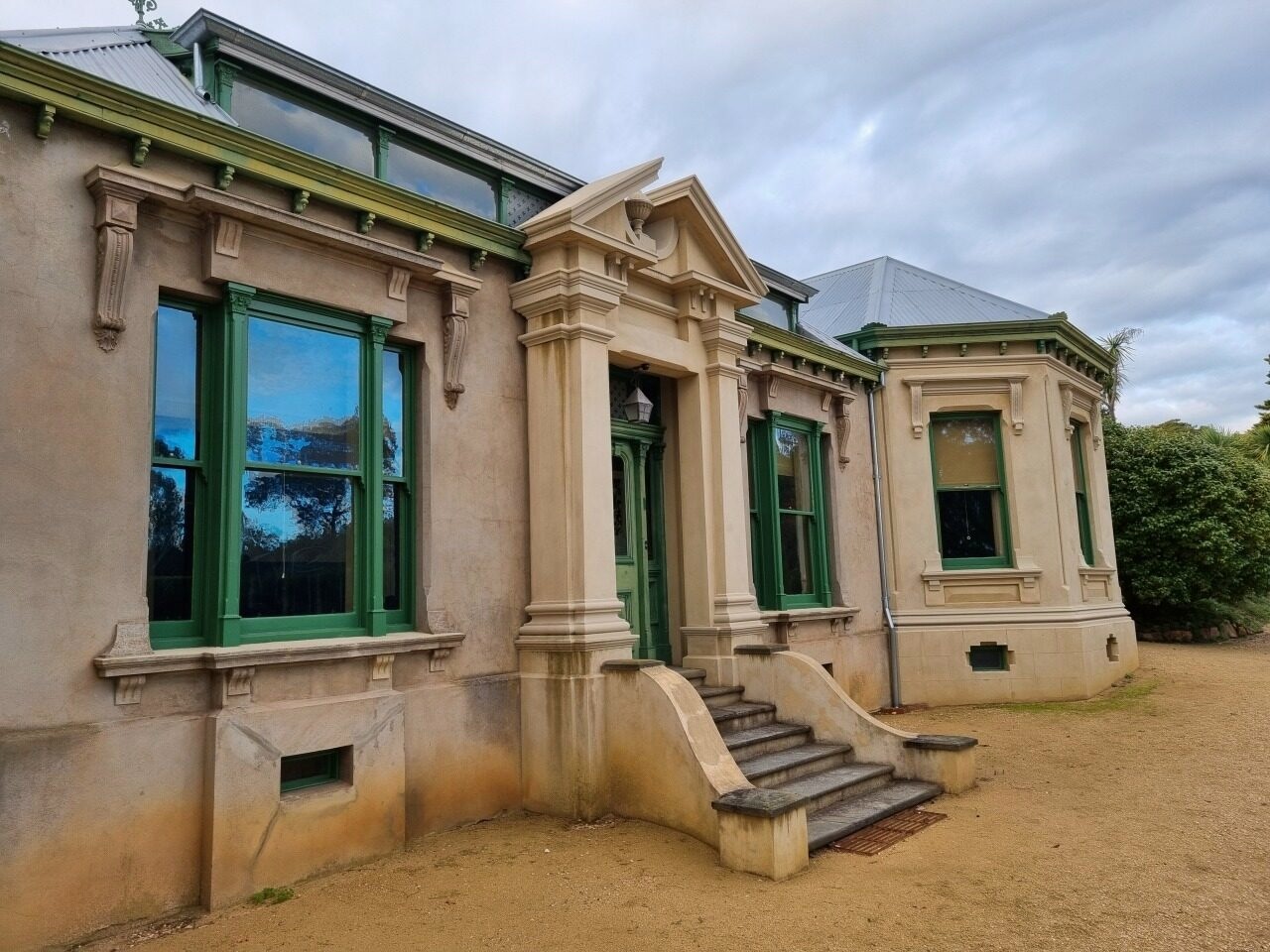 Heritage house exterior after restoration